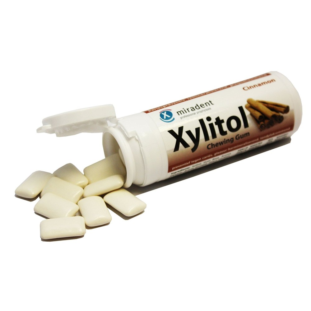 Miradent | Xylitol | Chewing Gum |Cinnamon | 30 τσίχλες