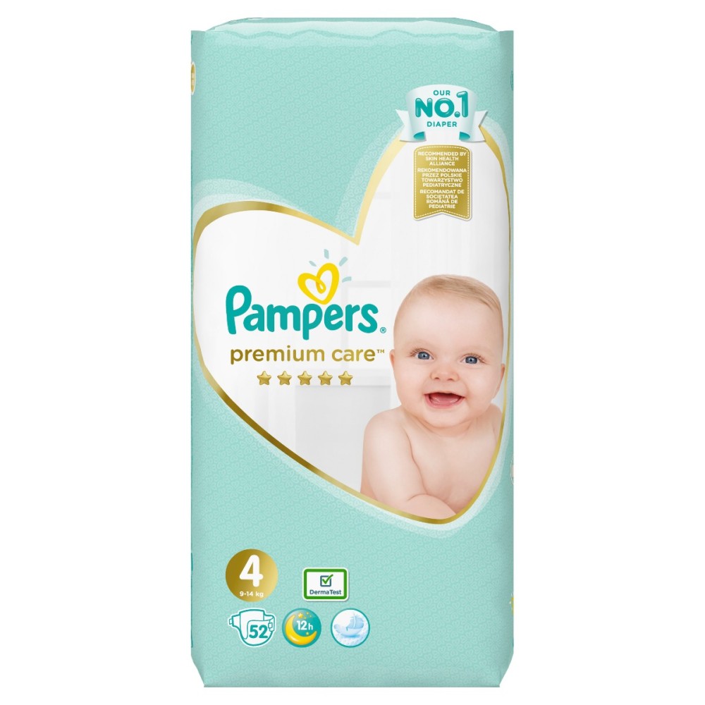 Pampers | Premium Care Πάνες | Νο.4 (9-14kg) | 52τμχ.