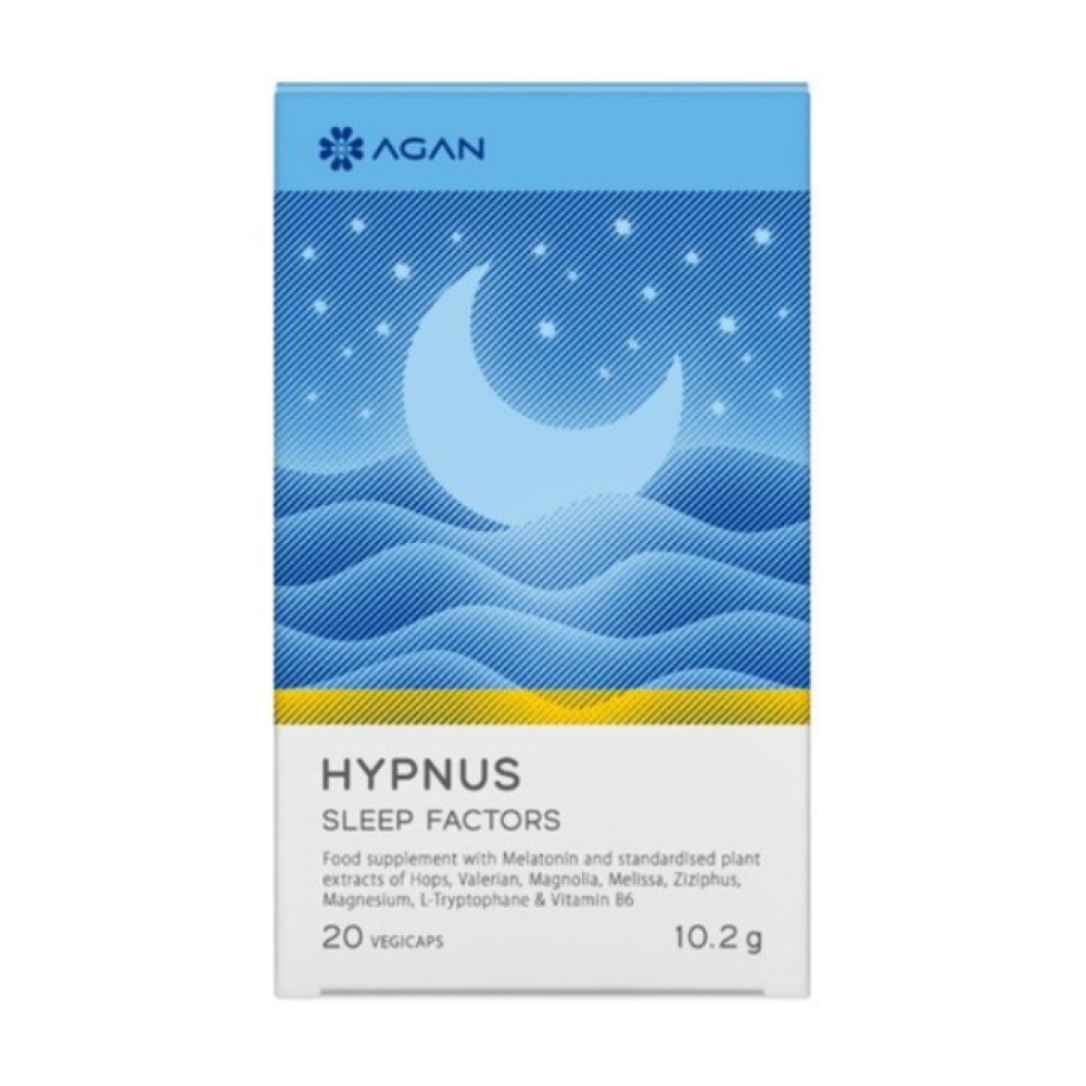 Agan | Hypnus Sleep Factors για Διαταραχές Ύπνου | 20vegicaps
