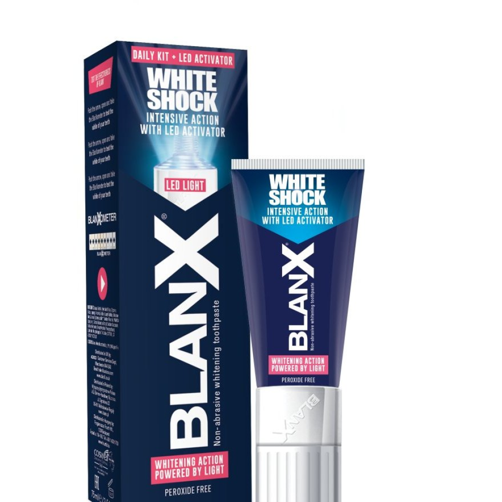 BlanX | White Shock Protect With LED Oδοντόκρεμα Λεύκανσης με Λαμπάκι Led | 50ml