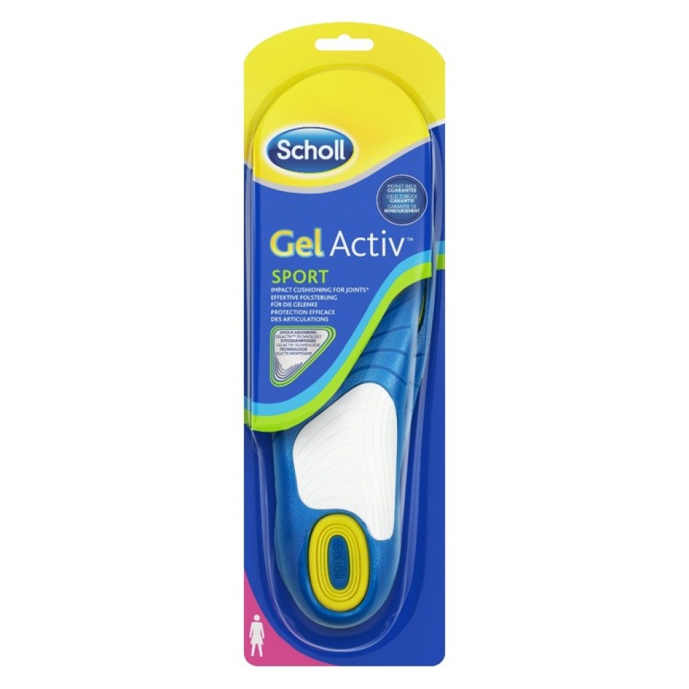 Scholl | Gel Active Sport Καινοτομικοί Ανατομικοί Πάτοι Γυναικείοι για τις Αθλητικές Δραστηριότητες | 2 τμχ