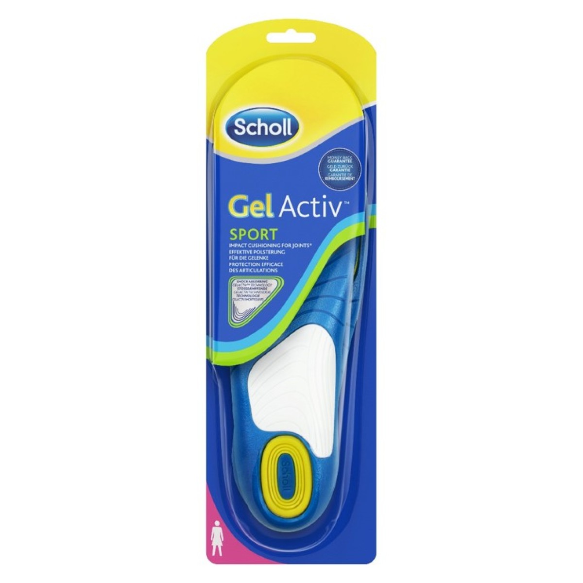 Scholl | Gel Active Sport Καινοτομικοί Ανατομικοί Πάτοι Γυναικείοι για τις Αθλητικές Δραστηριότητες | 2 τμχ