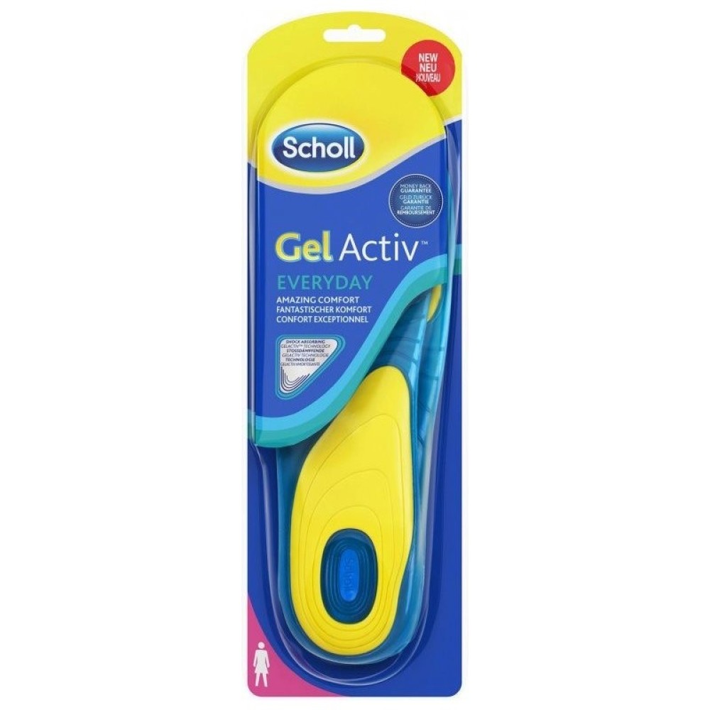 Scholl | Gel Active Everyday Καθημερινοί Γυναικείοι Ανατομικοί Πάτοι | 2 τμχ