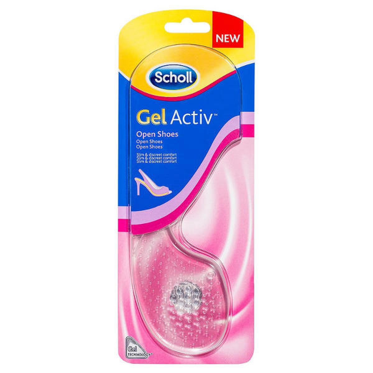 Scholl | Gel Activ Open Shoes Γυναικείοι Πάτοι Αόρατης Άνεσης για ανοιχτά παπούτσια | 2 τμχ