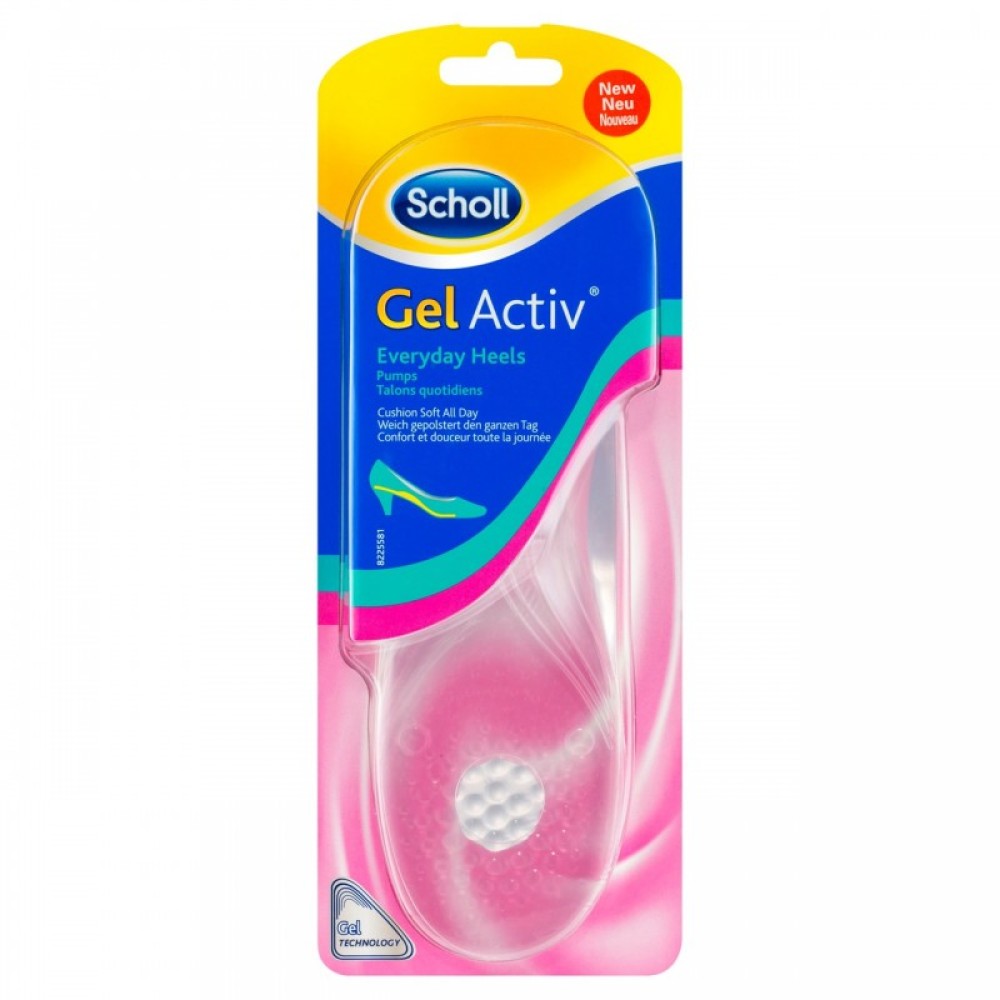 Scholl | Gel Activ Everyday Heels Everyday Γυναικείοι Πάτοι για παπούτσια με τακούνι | 2 τεμάχια