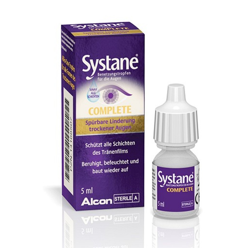 Alcon | Systane | Complete Λιπαντικές Σταγόνες για Ανακούφιση από τη Ξηροφθαλμία | 5ml