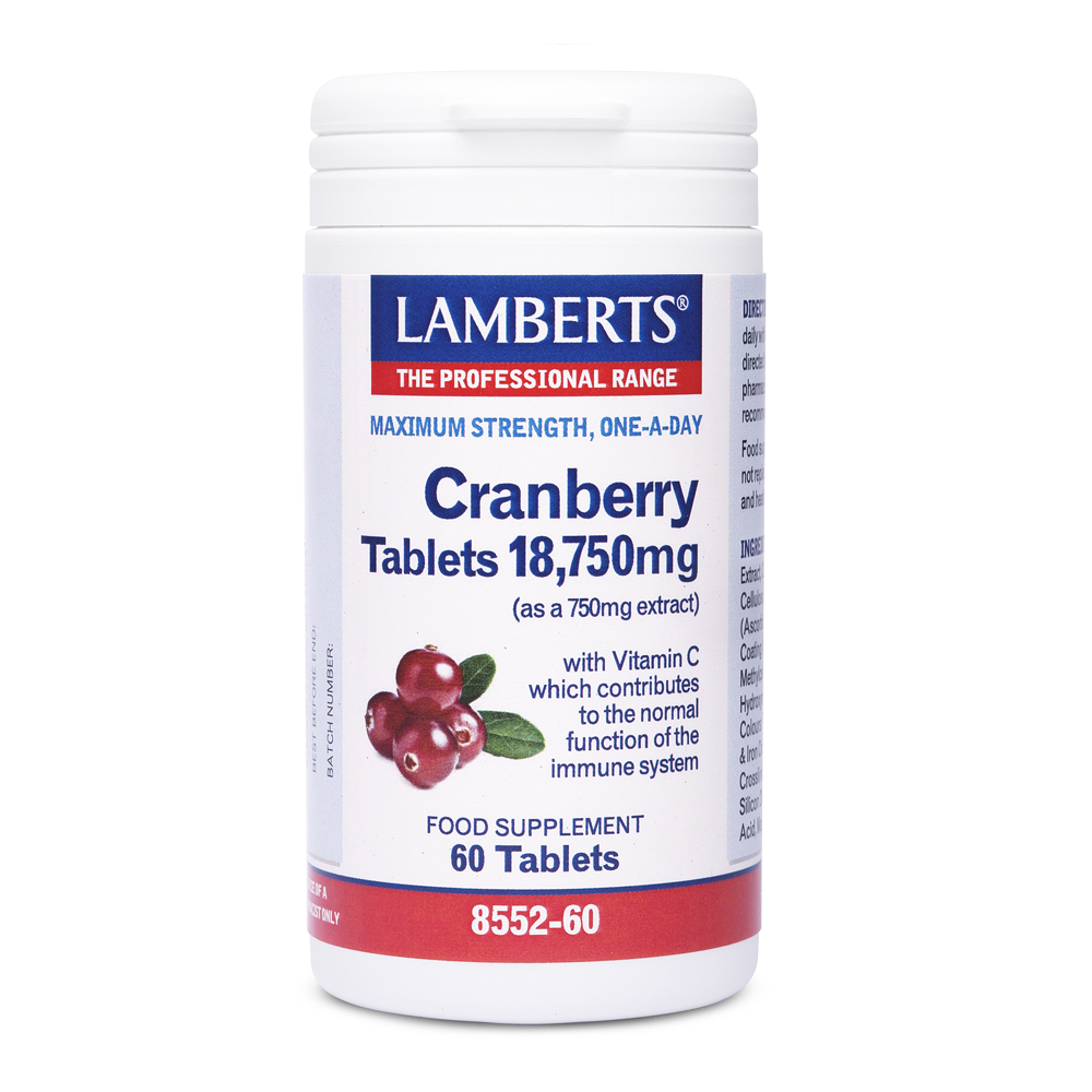 Lamberts | Cranberry 18.750mg | Εκχύλισμα Κράνμπερυ | 60 Κάψουλες