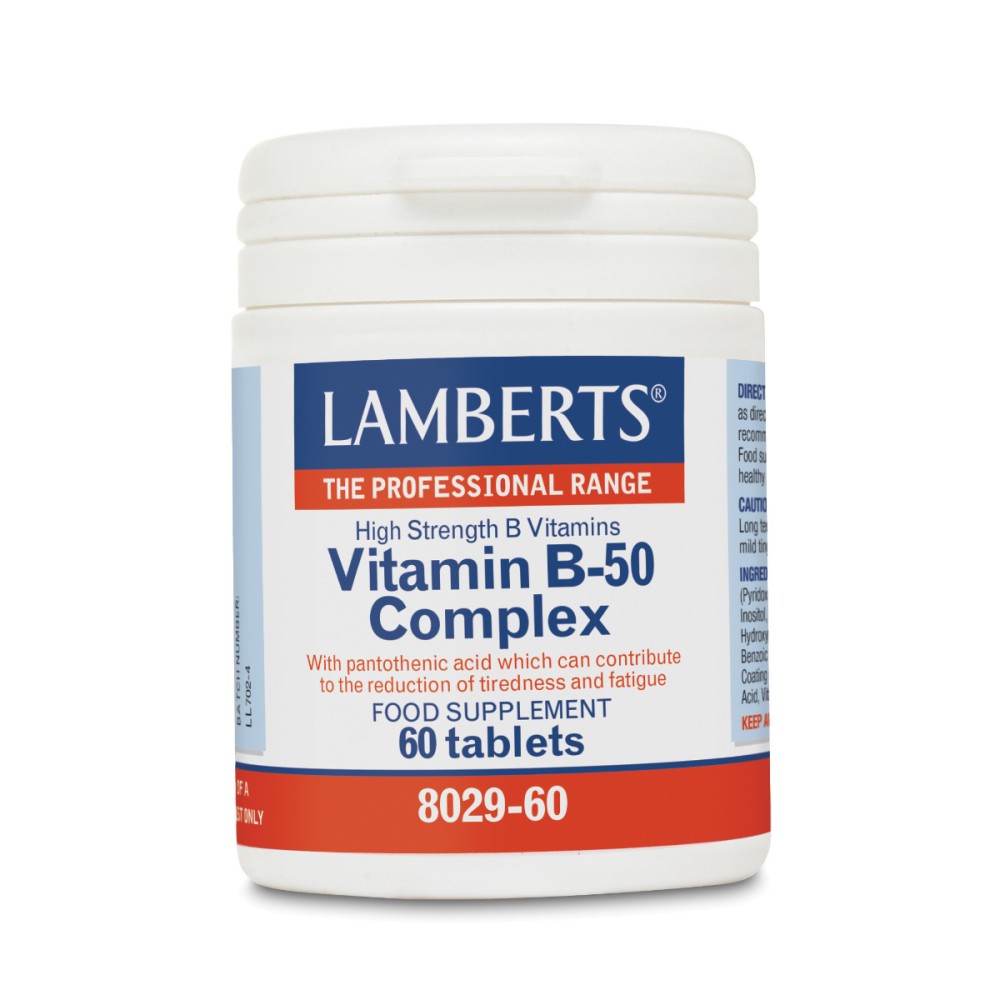 Lamberts | Vitamin B-50 Complex | 60 Κάψουλες