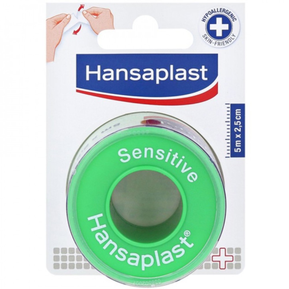 Hansaplast | Αυτοκόλλητη Ταινία Sensitive  | 5m x 2.5cm