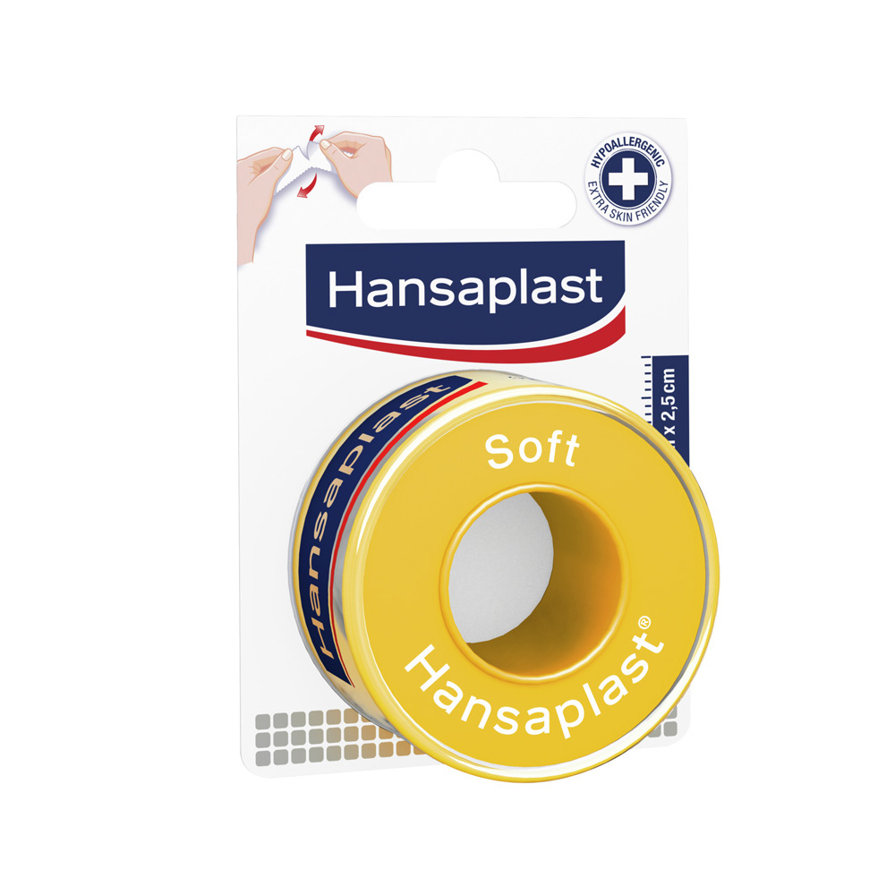Hansaplast | Αυτοκόλλητη Ταινία Soft  | 5m x 2.5cm