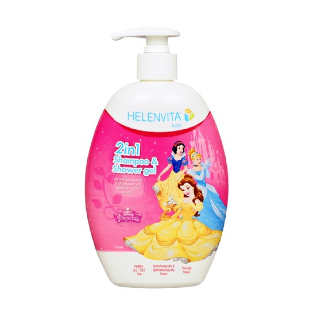 Helenvita | Kids Princess 2 in 1 Shampoo & Shower Gel Ήπιο Σαμπουάν & Αφρόλουτρο | 500ml