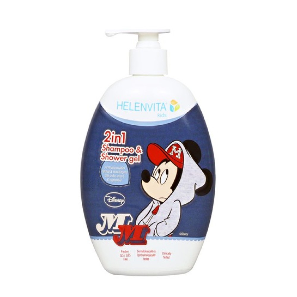 Helenvita | Kids Mickey 2 in 1 Shampoo & Shower Gel Ήπιο Σαμπουάν & Αφρόλουτρο | 500ml