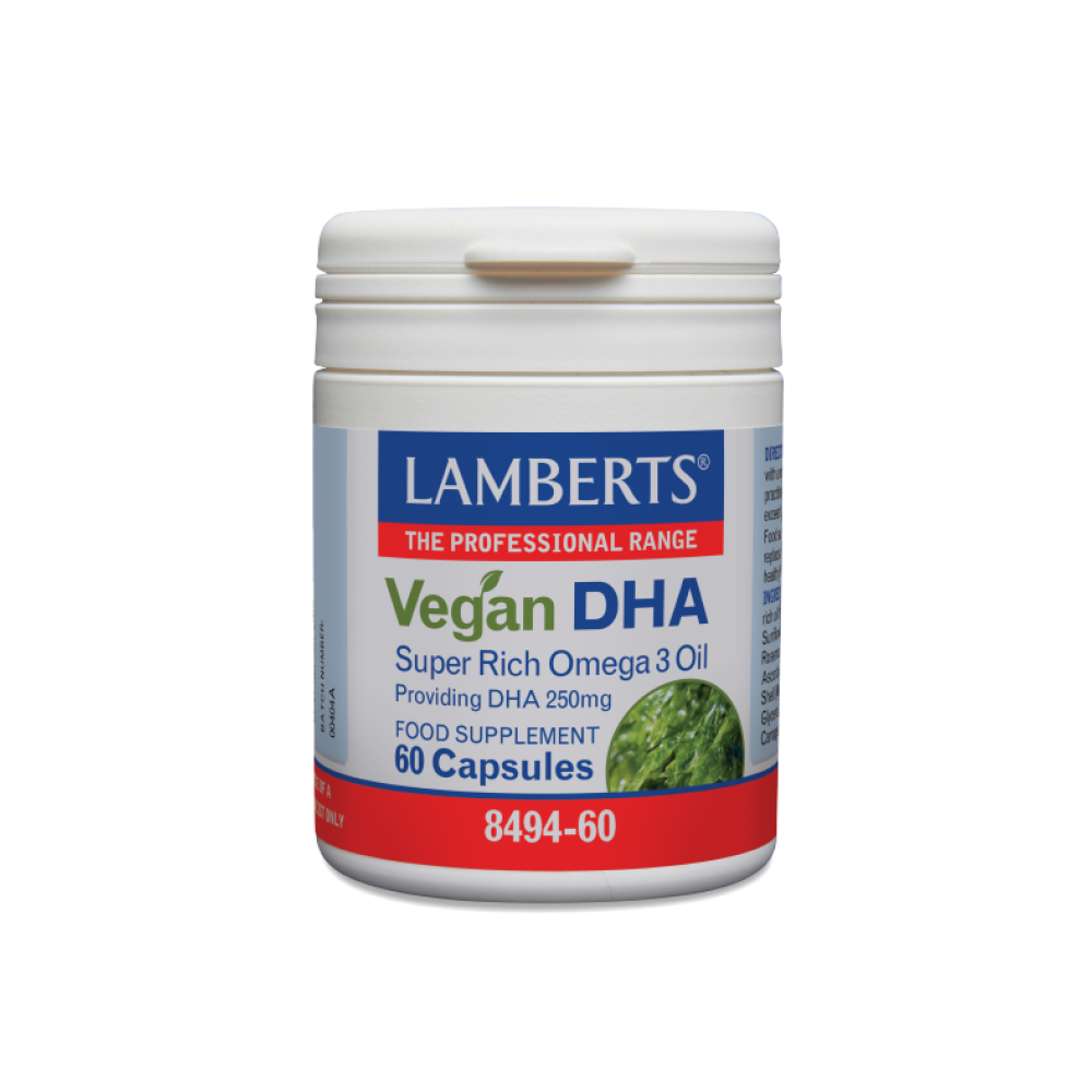 Lamberts Vegan DHA Super Rich Omega 3 Oil | 60 Κάψουλες