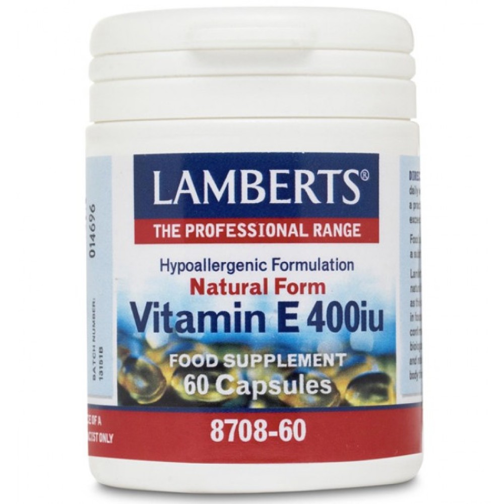 Lamberts | Vitamin E 400iu | 60 Κάψουλες