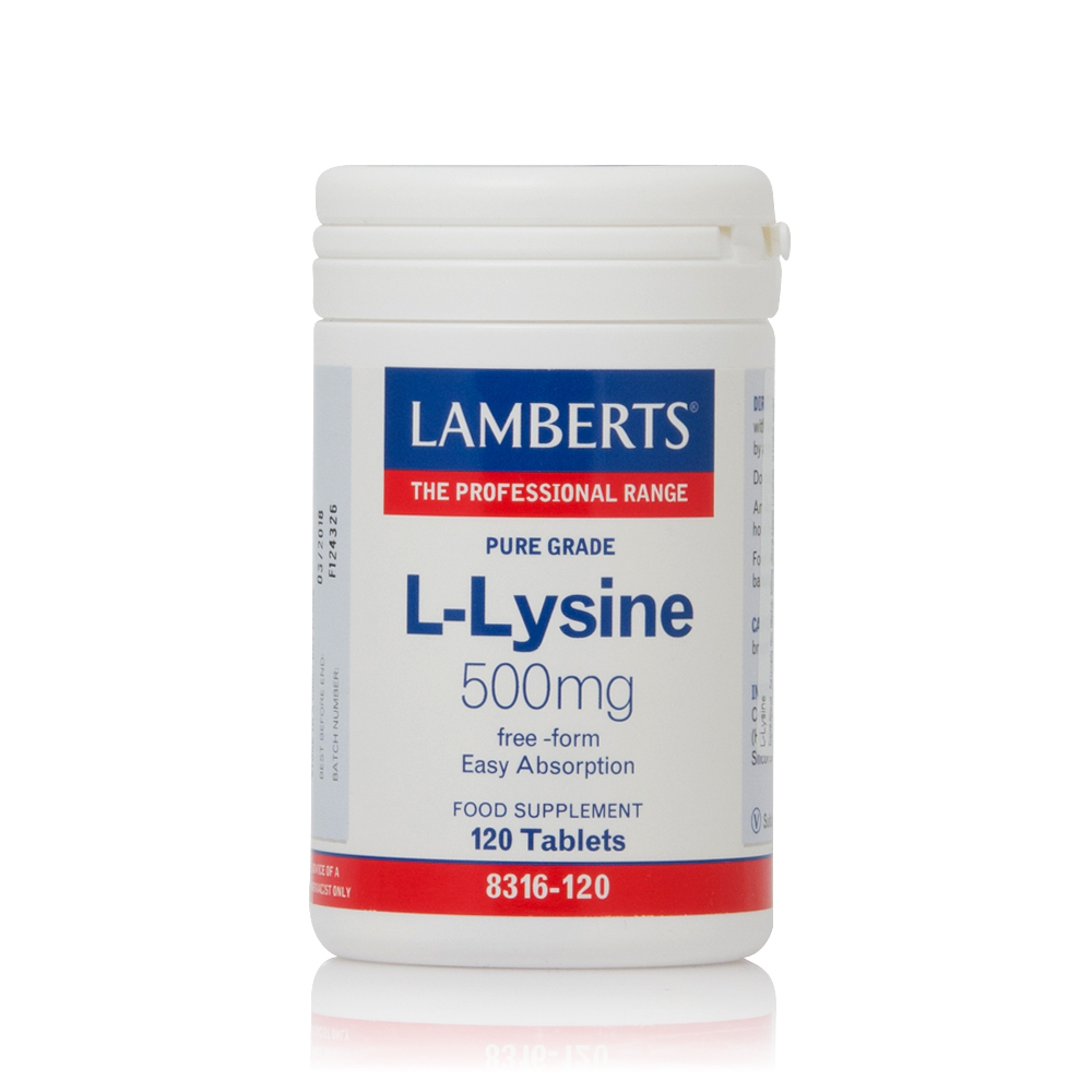 Lamberts | L-Lysine 500mg | 120 Ταμπλέτες