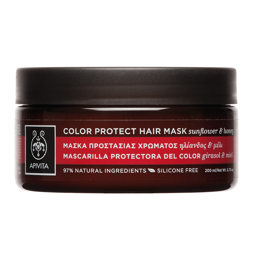 Apivita | Μάσκα Μαλλιών Προστασίας Χρώματος για Βαμμένα Μαλλιά | 200ml