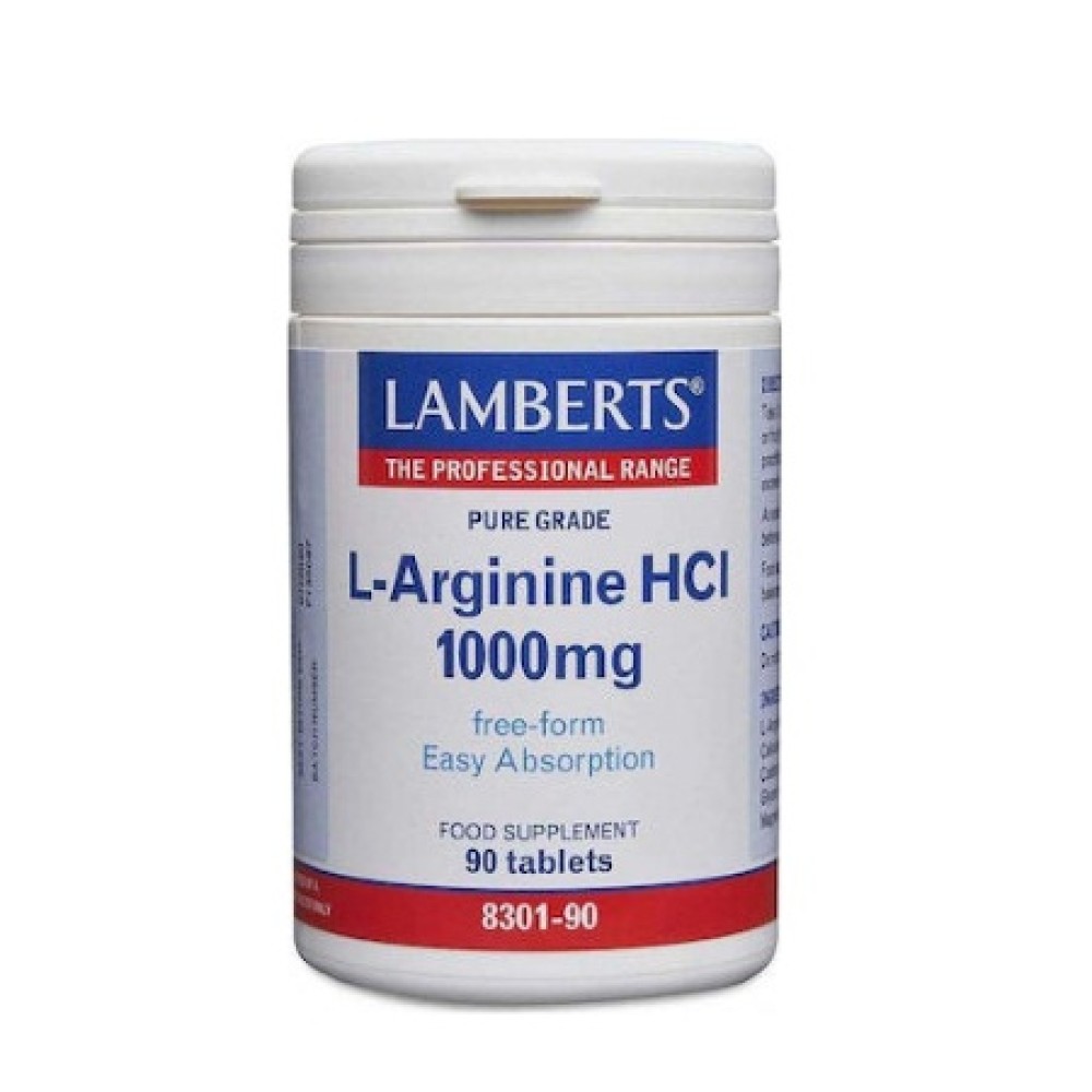 Lamberts | L-Arginine HCl 1000mg | 90 Ταμπλέτες