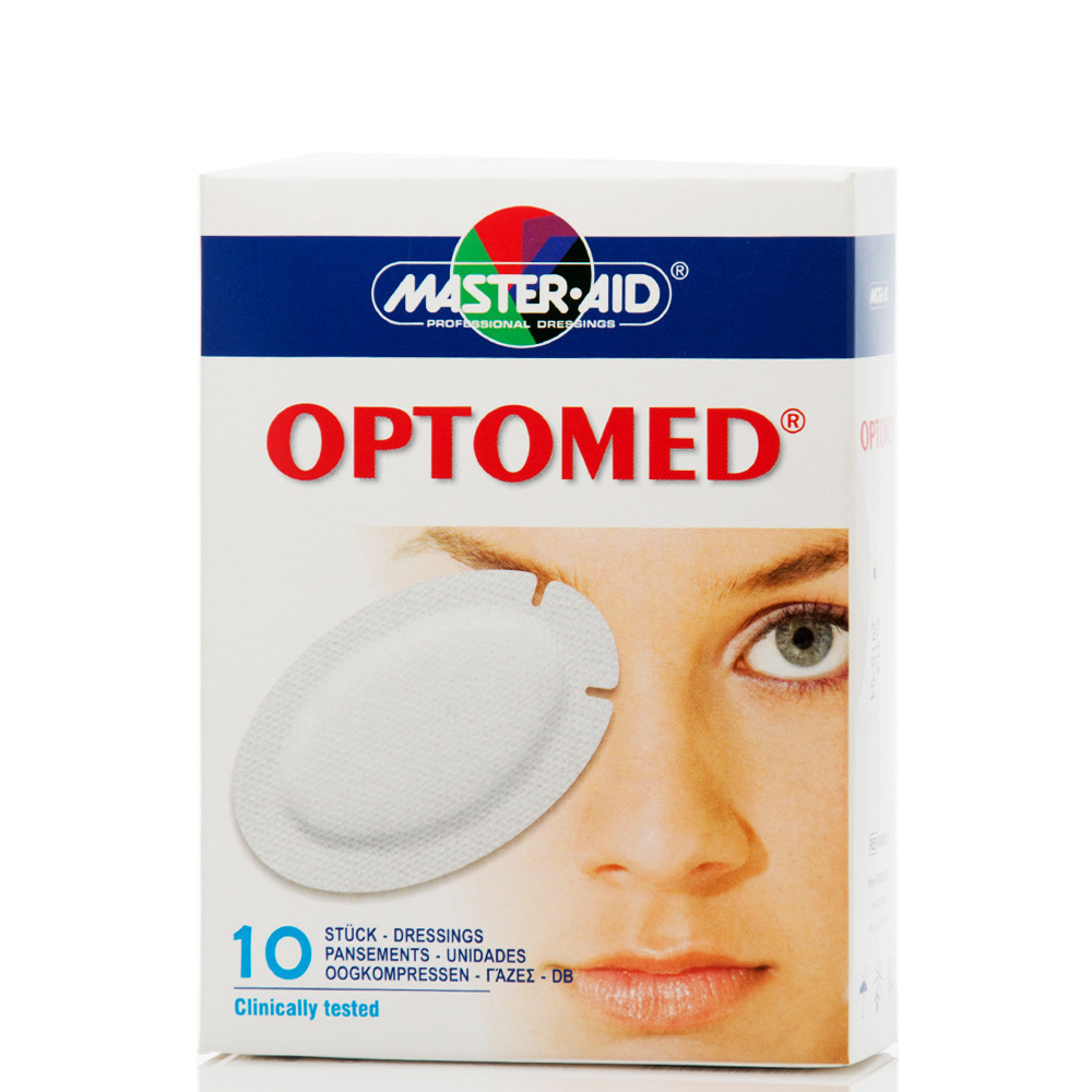 Master Aid | Optomed Αυτοκόλλητη Οφθαλμική Γάζα | 10τμχ
