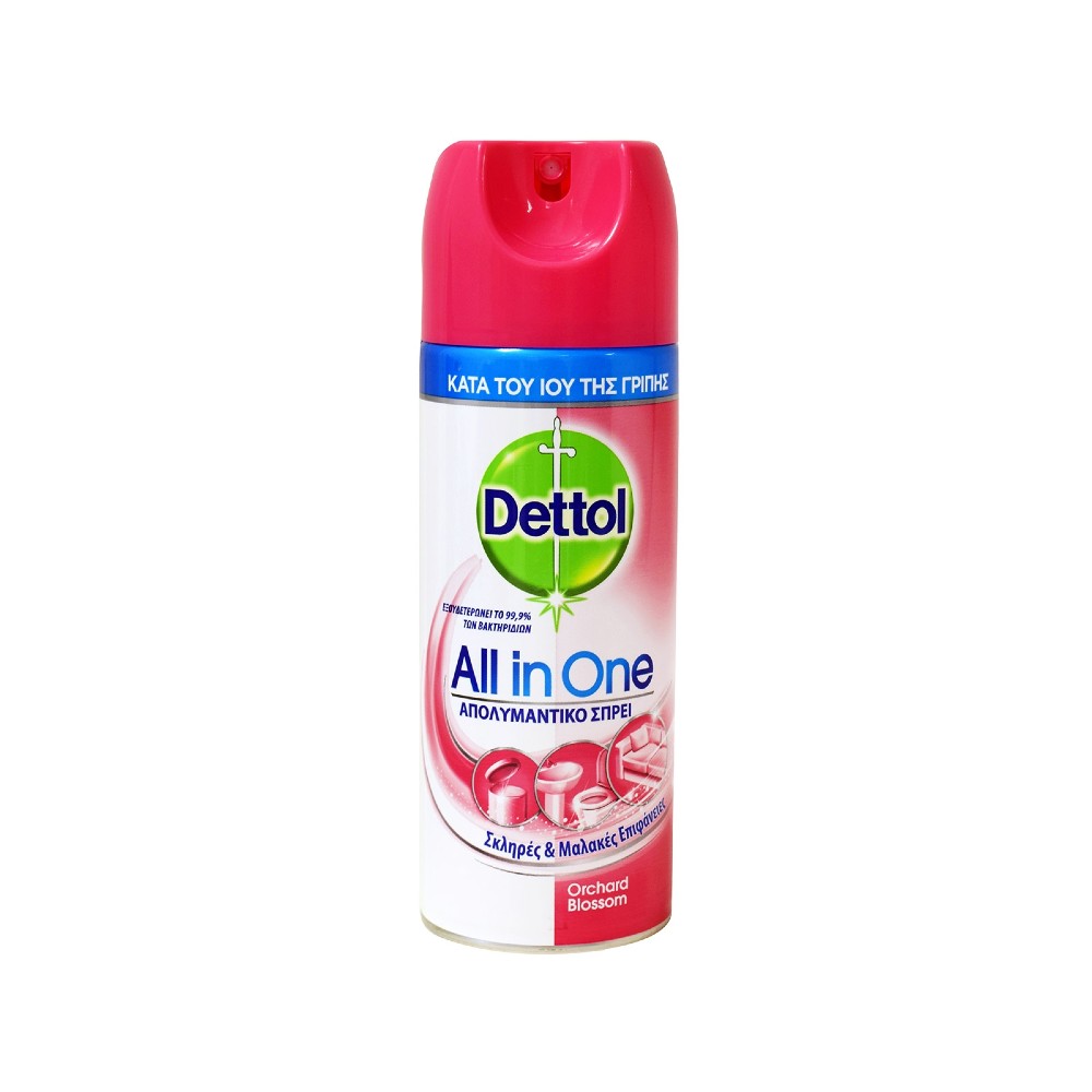Dettol | All In One Απολυμαντικό Σπρέι | Orchard Blossom | 400ml