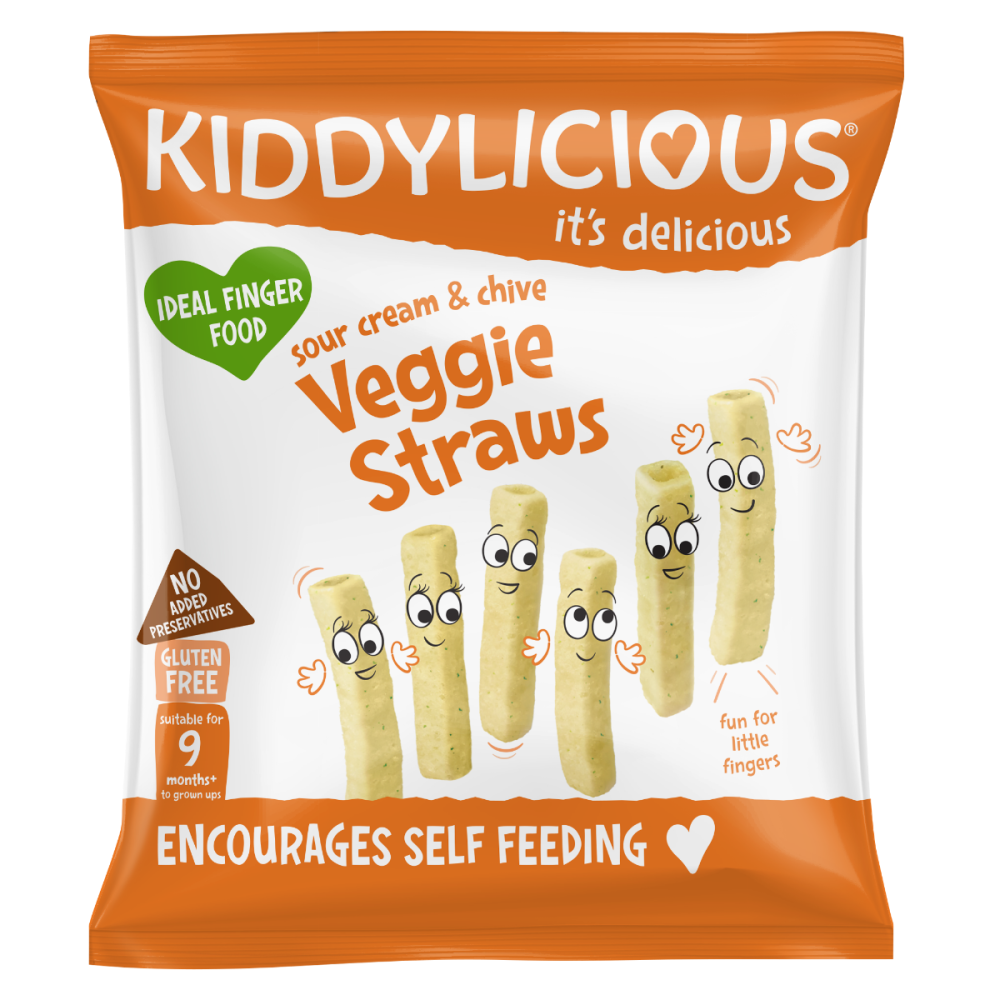 Kiddylicious | Lentil Straws Καλαμάκια Φακής (Κρέμα & Σχοινόπρασο) από τον 9ο Μήνα | 15gr