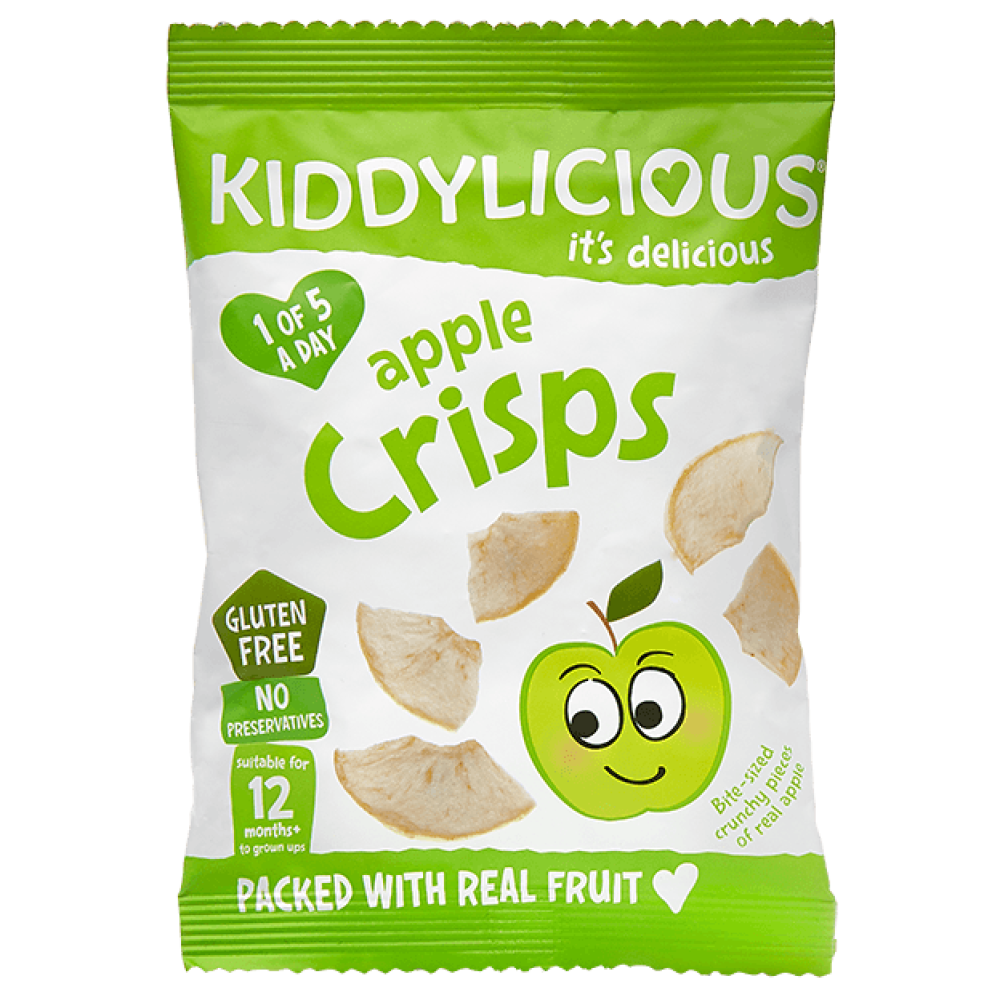 Kiddylicious | Apple Crisps Πατατάκια Μήλου από τον 12ο Μήνα | 12gr