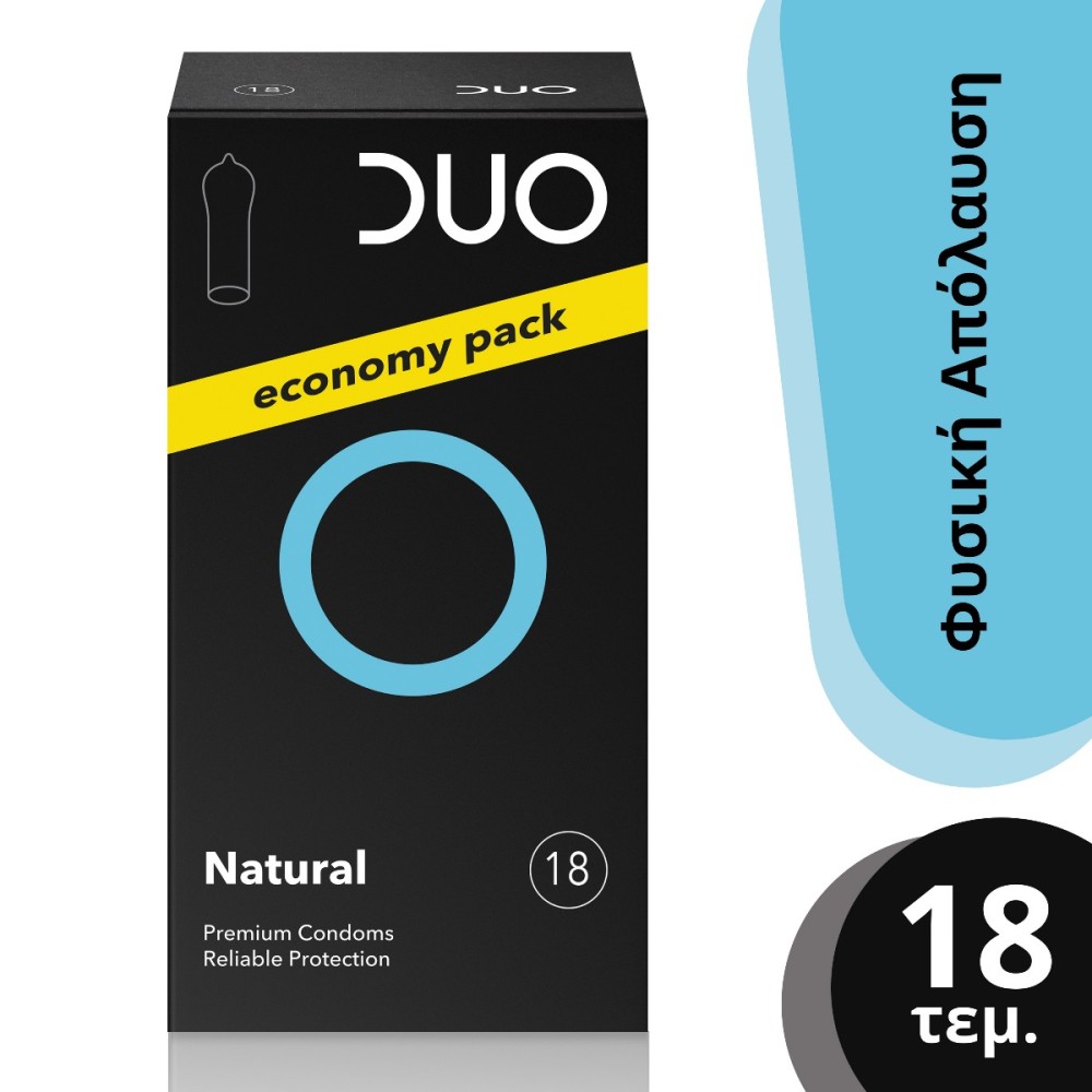 DUO | Natural Προφυλακτικά Economy Pack | 18τμχ
