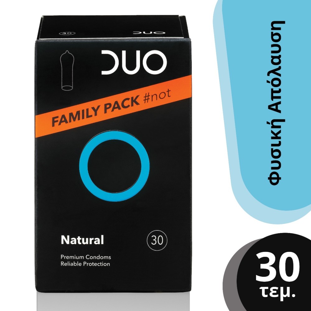 DUO | Natural Προφυλακτικά Family Pack | 30τμχ
