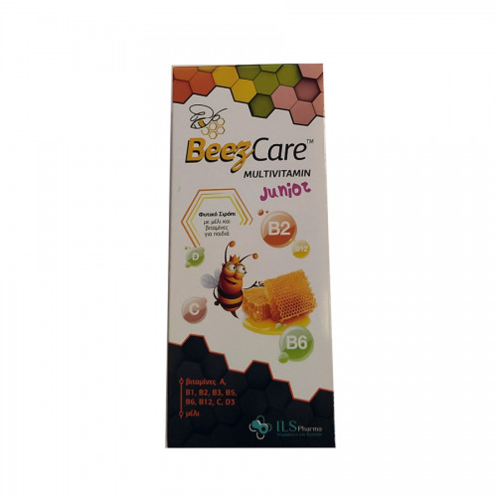 ILS Pharma | BeezCare Multivitamin Junior Φυτικό Σιρόπι με Μέλι & Βιταμίνες | 140ml