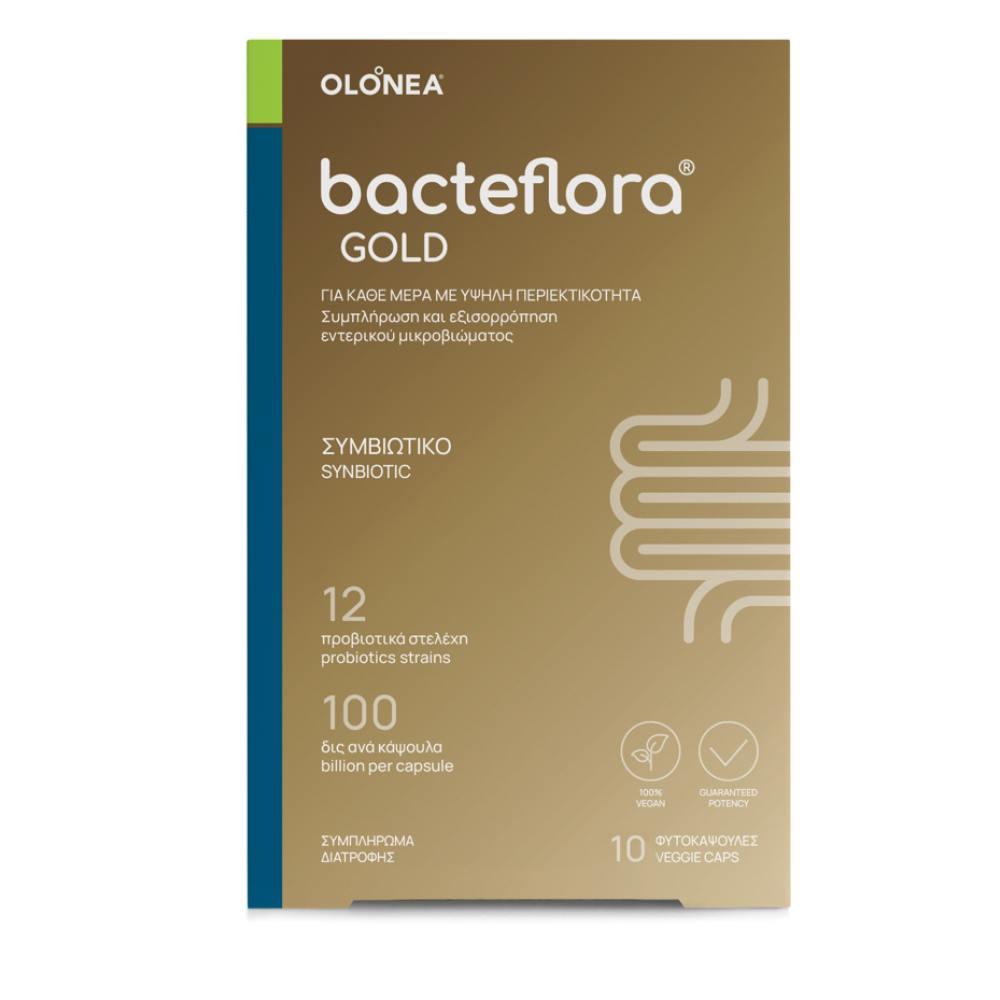 BacteFlora Gold Συνδυασμός Προβιοτικών και Πρεβιοτικού | 10 veggie caps