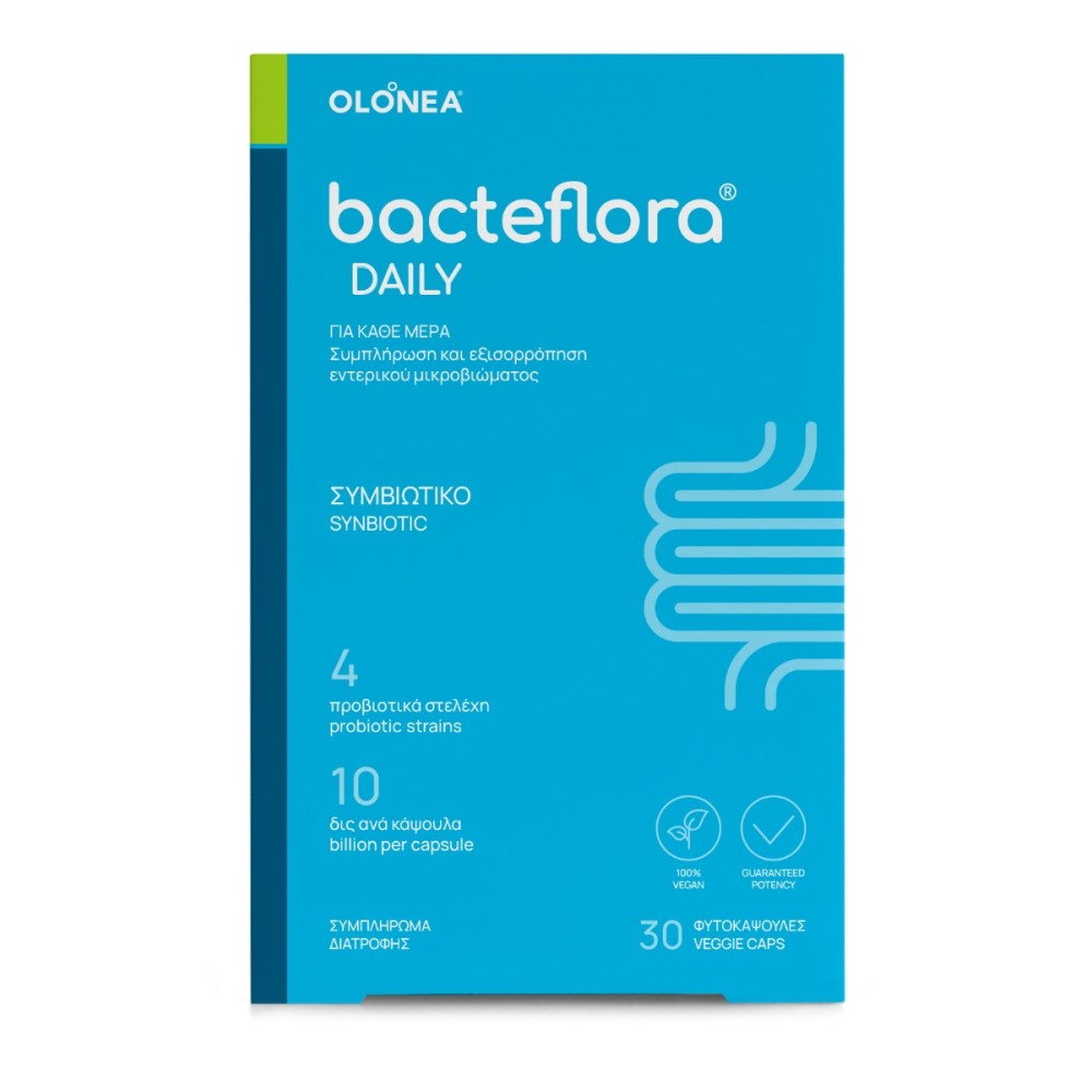 BacteFlora | Συνδυασμός Προβιοτικών & Πρεβιοτικού | 30 veggie caps