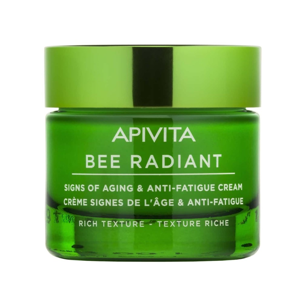 Apivita | Bee Radiant Κρέμα Πλούσιας Υφής για Σημάδια Γήρανσης & Ξεκούραστη Όψη | 50ml
