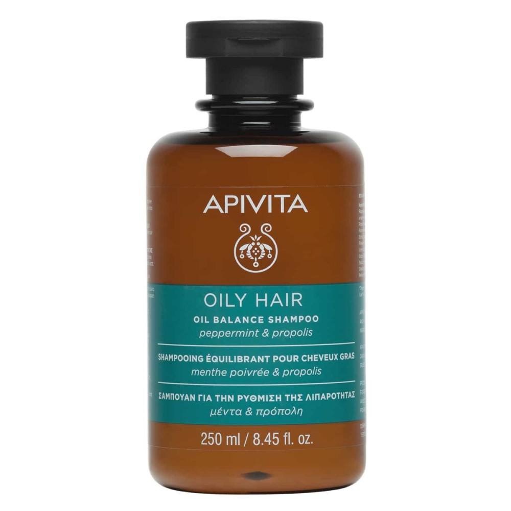 Apivita | Oily Hair Σαμπουάν Για Τη Ρύθμιση Της Λιπαρότητας | 250ml
