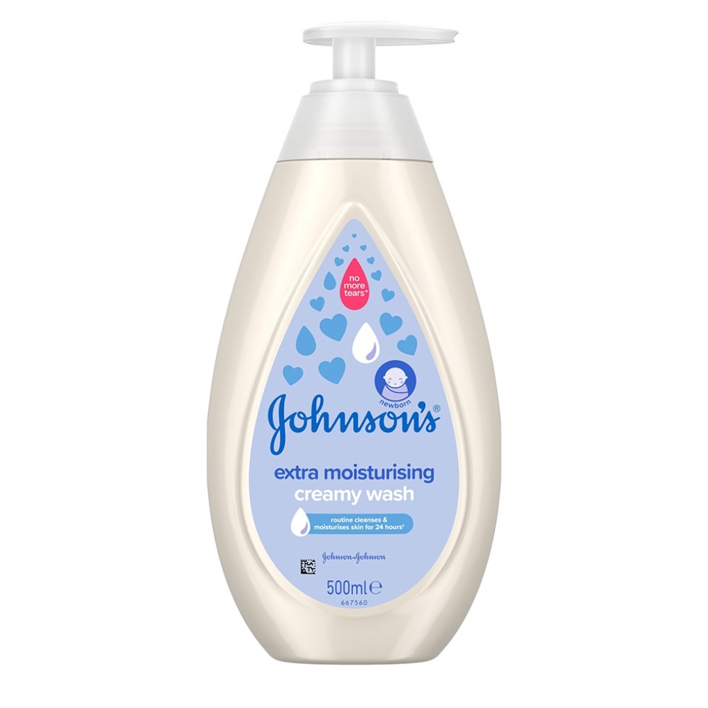 Johnson’s | Baby Extra Moisturising Creamy Wash Βρεφικό Αφρόλουτρο | 500ml