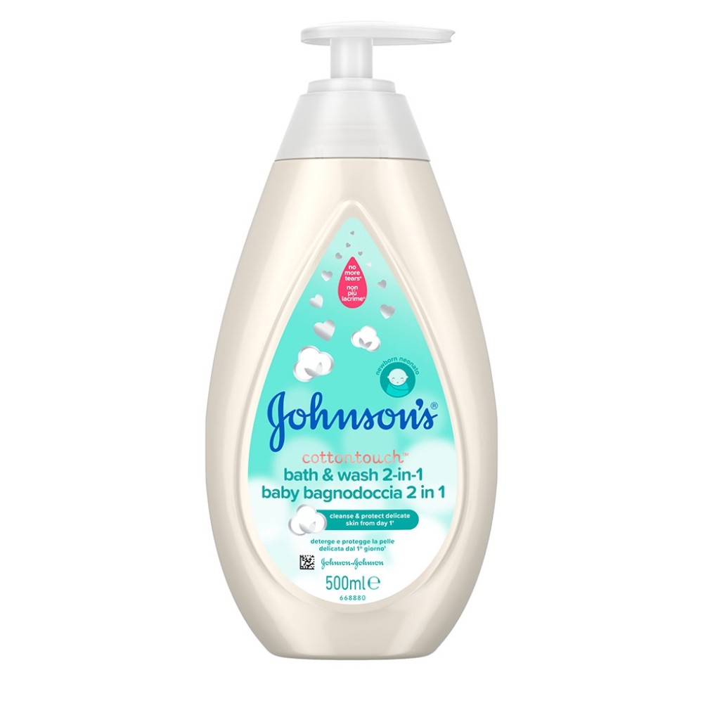 Johnson’s | Baby CottonTouch 2-σε-1 Αφρόλουτρο & Σαμπουάν | 500ml