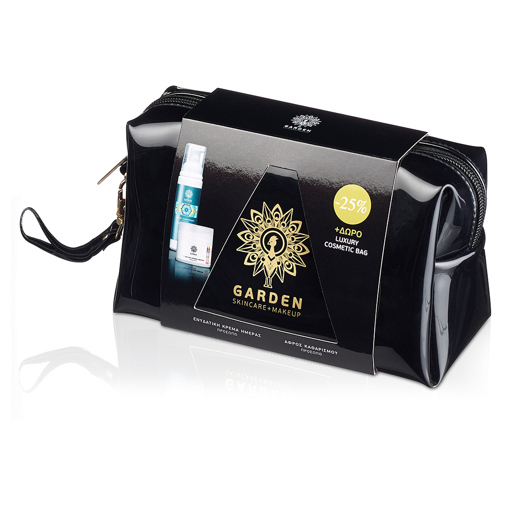 Garden | Luxury Cosmetic Bag Ενυδατική Κρέμα Ημέρας SPF15 50ml & Αφρός Καθαρισμού Προσώπου 100ml