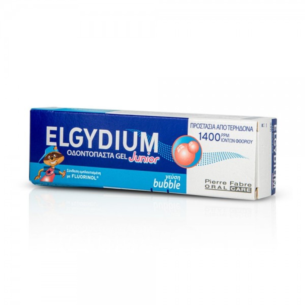 Elgydium | Junior Οδοντόπαστα Gel 1400ppm με Γεύση Bubble 7-12 ετών | 50ml