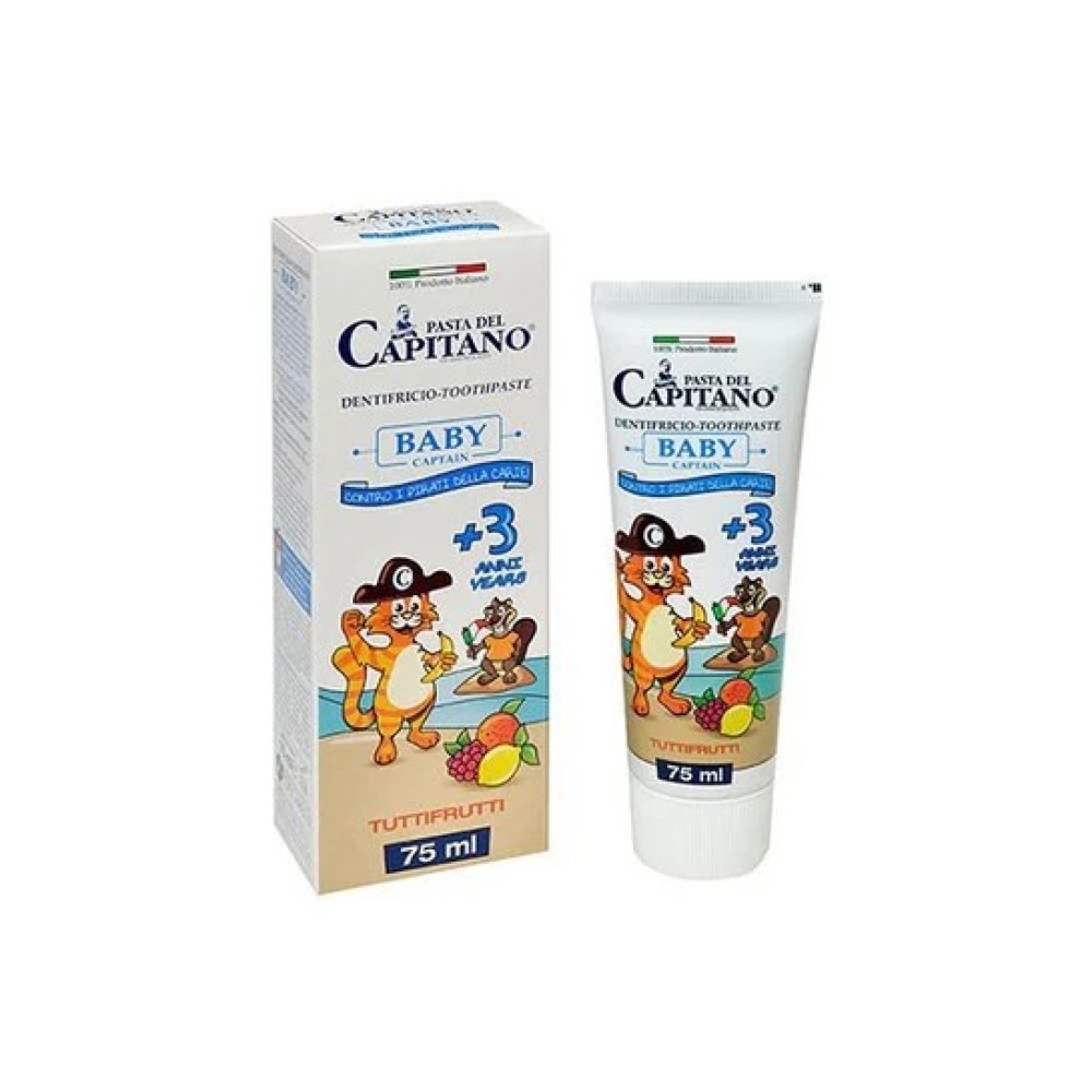 Pasta del Capitano | Baby Captain Οδοντόπαστα για 3+ Ετών με Γεύση Tutti Frutti | 75ml