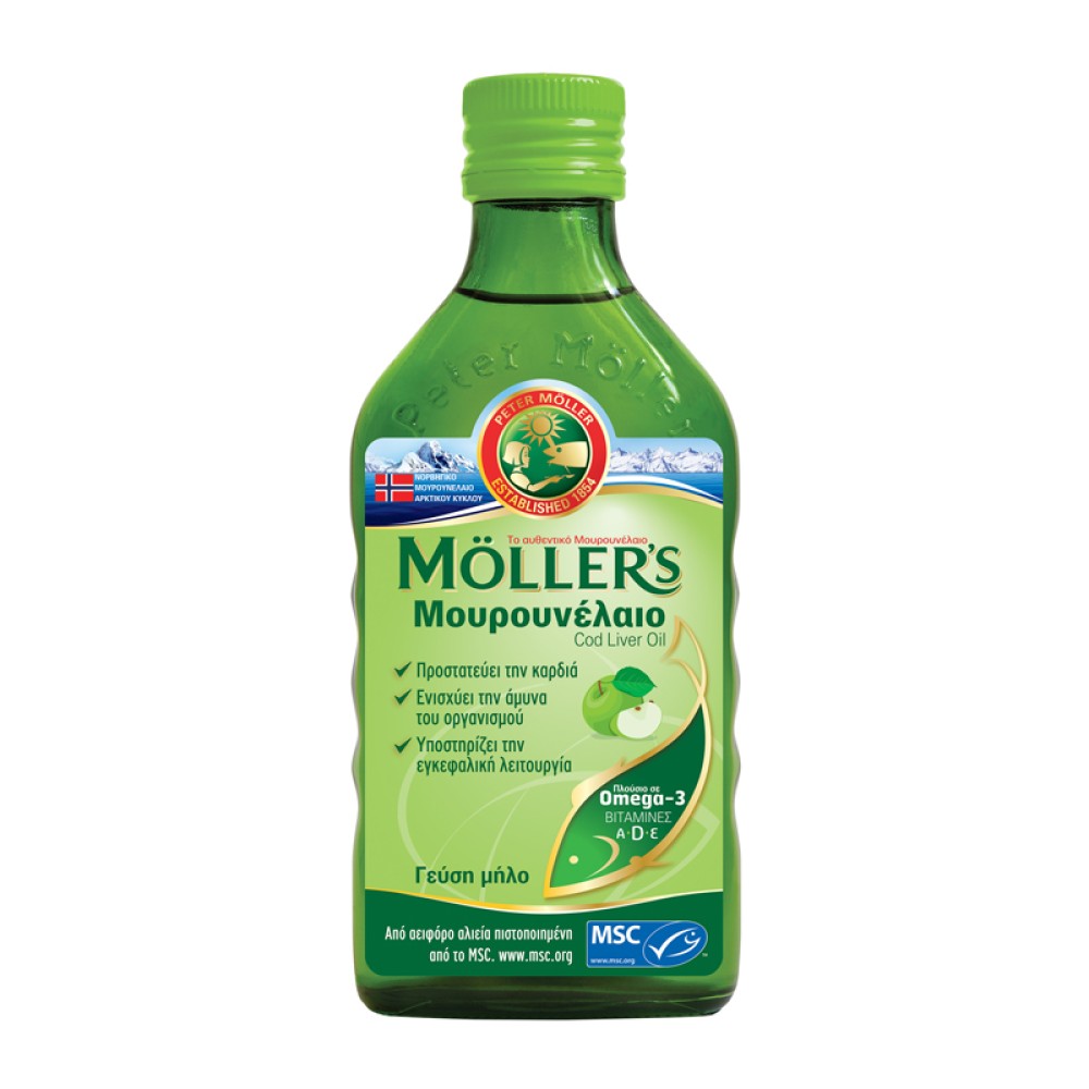 Mollers | Μουρουνέλαιο με Γεύση Μήλο  | 250ml