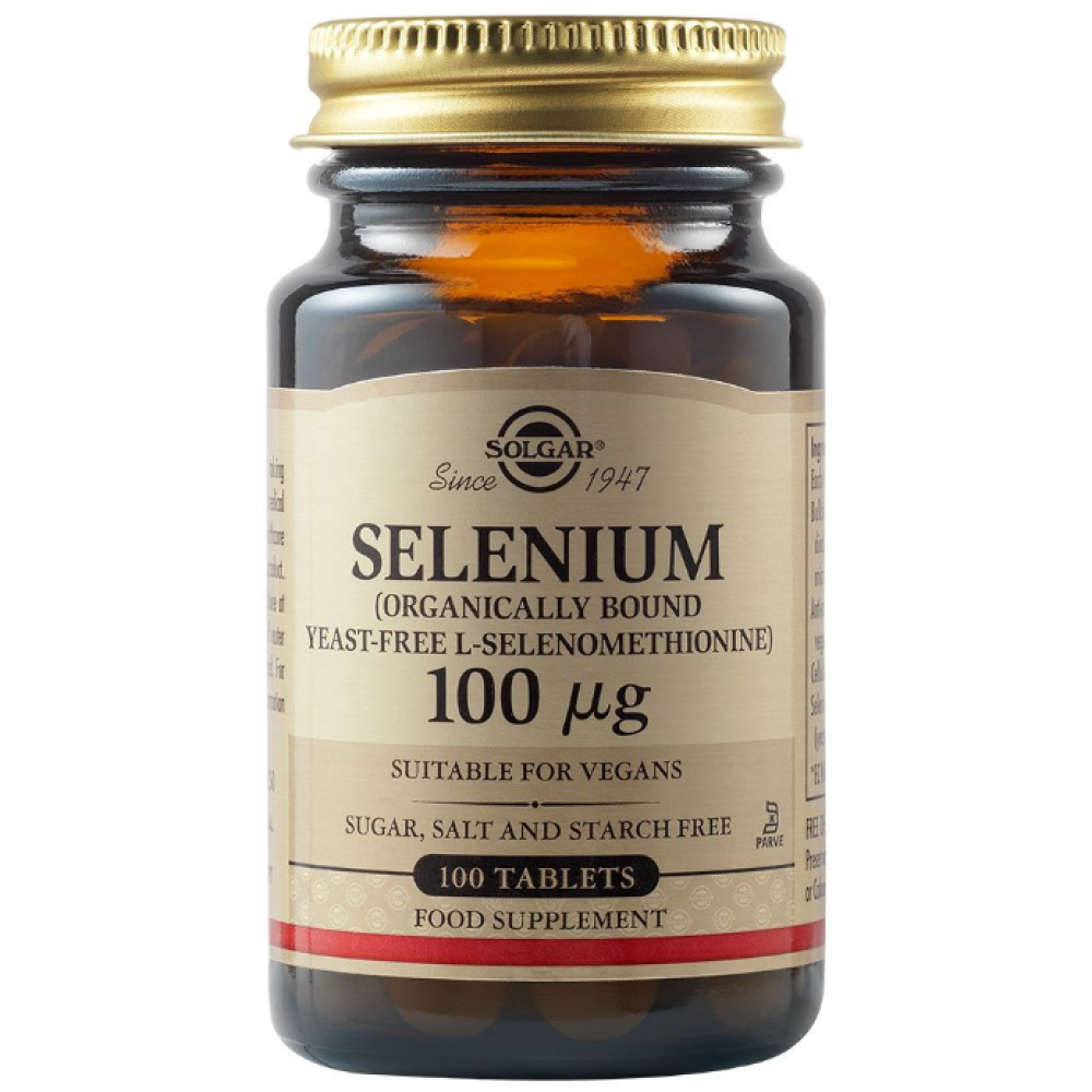 Solgar | Συμπλήρωμα Διατροφής Selenium (Yeast-Free) 100µg | 100tabs
