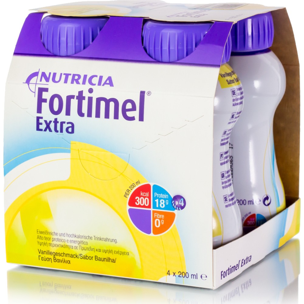 Nutricia | Fortimel Extra Βανίλια | 4x200ml