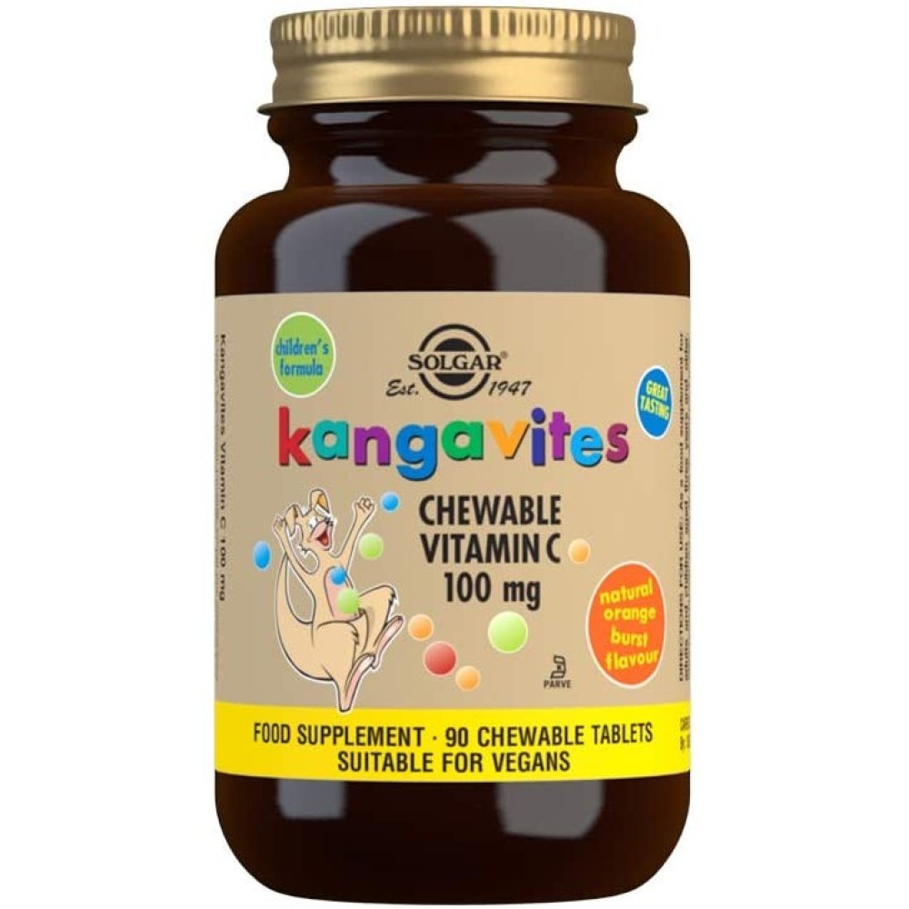 Solgar | Συμπλήρωμα Διατροφής για Παιδιά Kangavites Vitamin C 100mg | 90chewable tabs