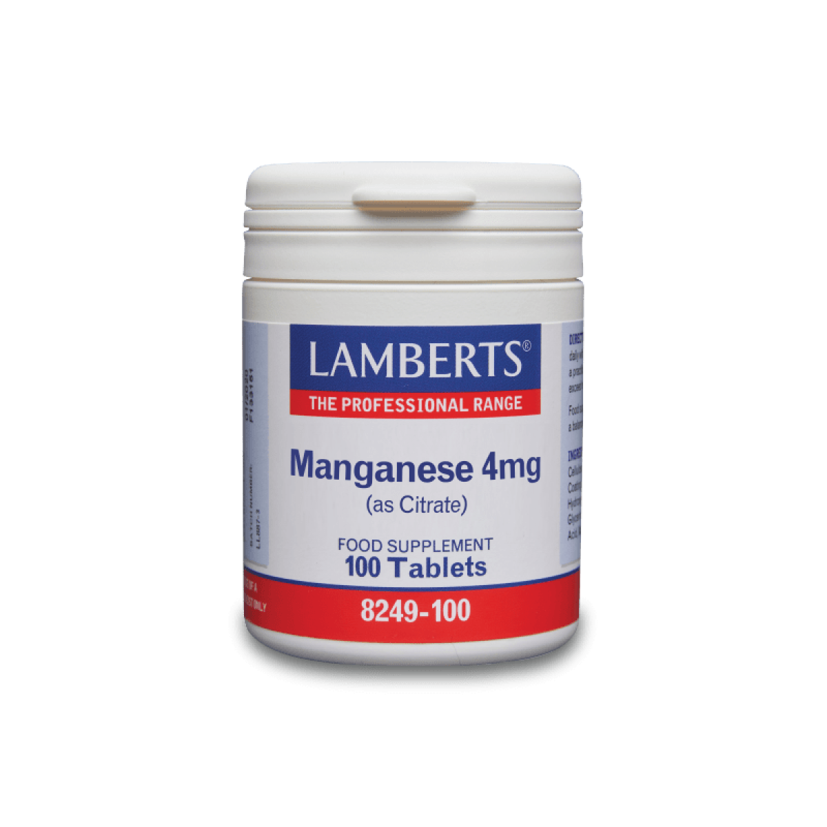 Lamberts | Manganese 4mg | 100tabs