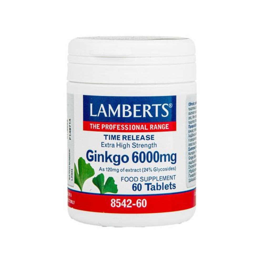 Lamberts | Ginkgo 6000mg | 60tabs