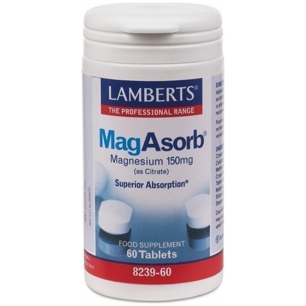 Lamberts | MagAsorb-Magnesium 150mg | 60tabs