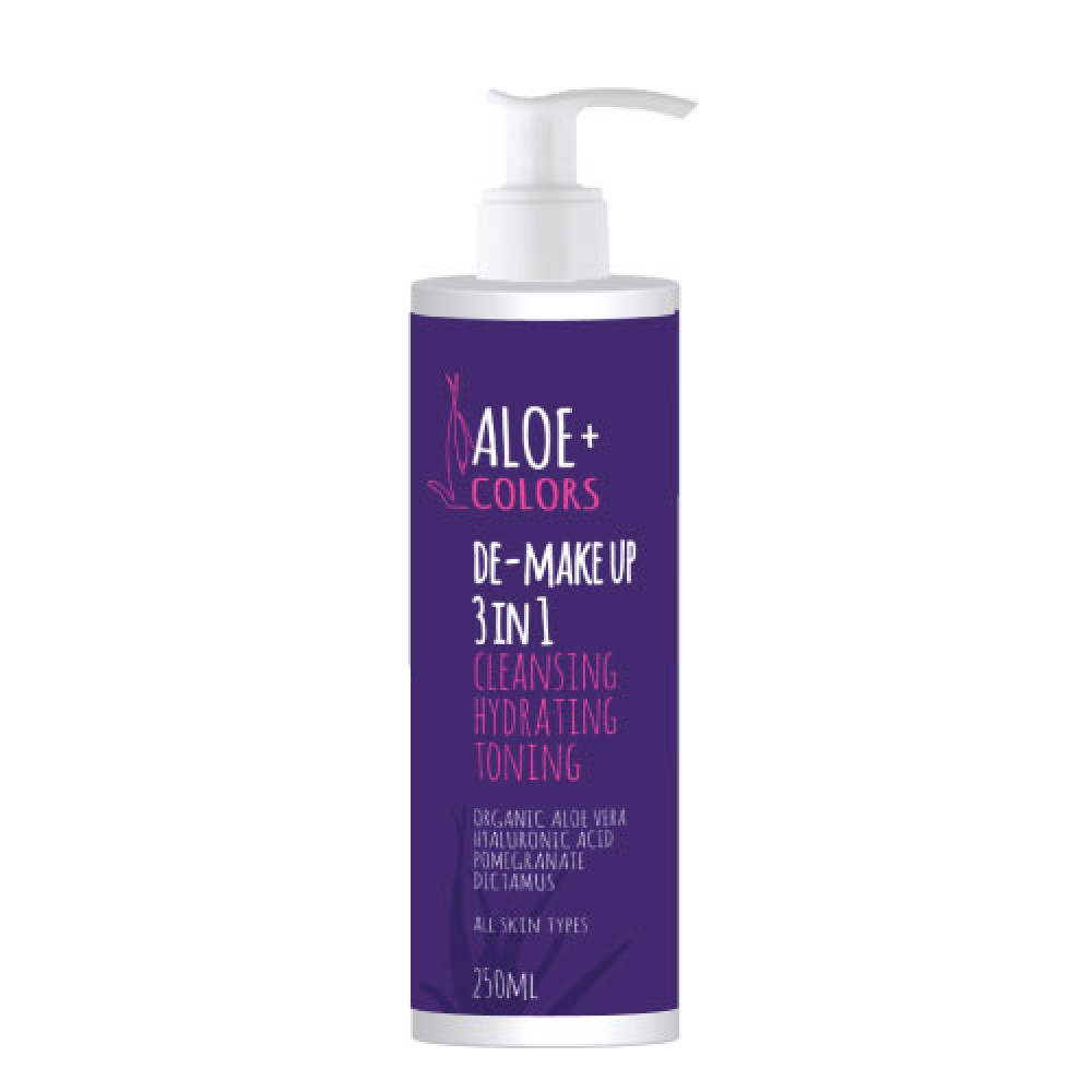 Aloe+ Colors | De-Make up 3 in 1 Cleansing, Hydrating, Toning | 250ml