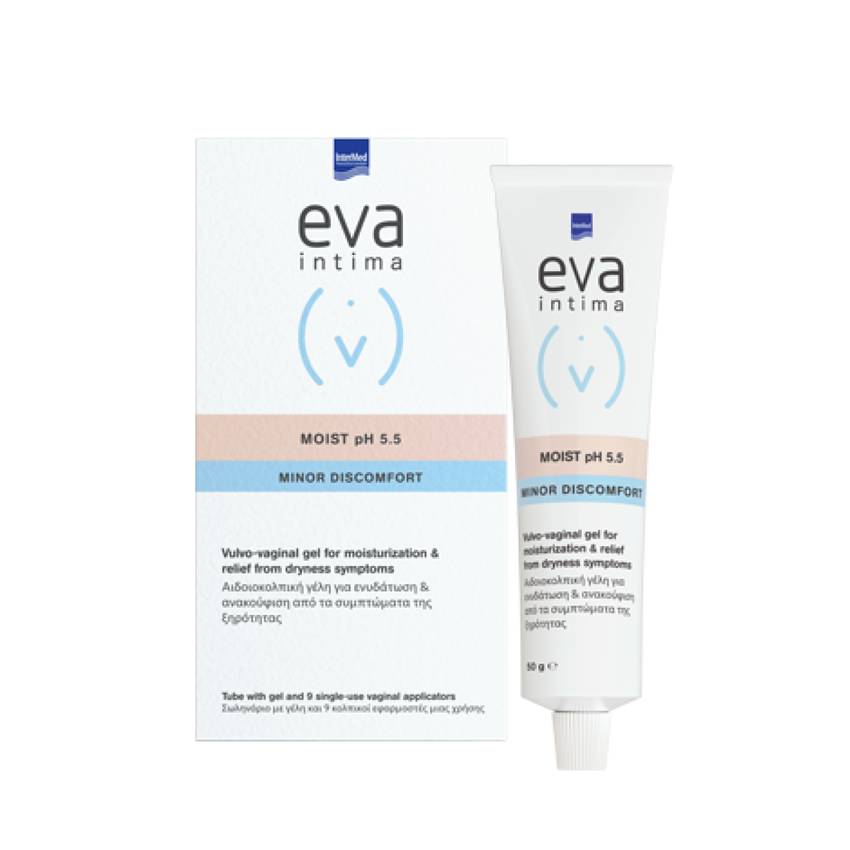 Eva Intima | Moist pH 5,5 Αιδιοκολπική Γέλη για Ενυδάτωση & Ανακούφιση από την Ξηρότητα | 50g