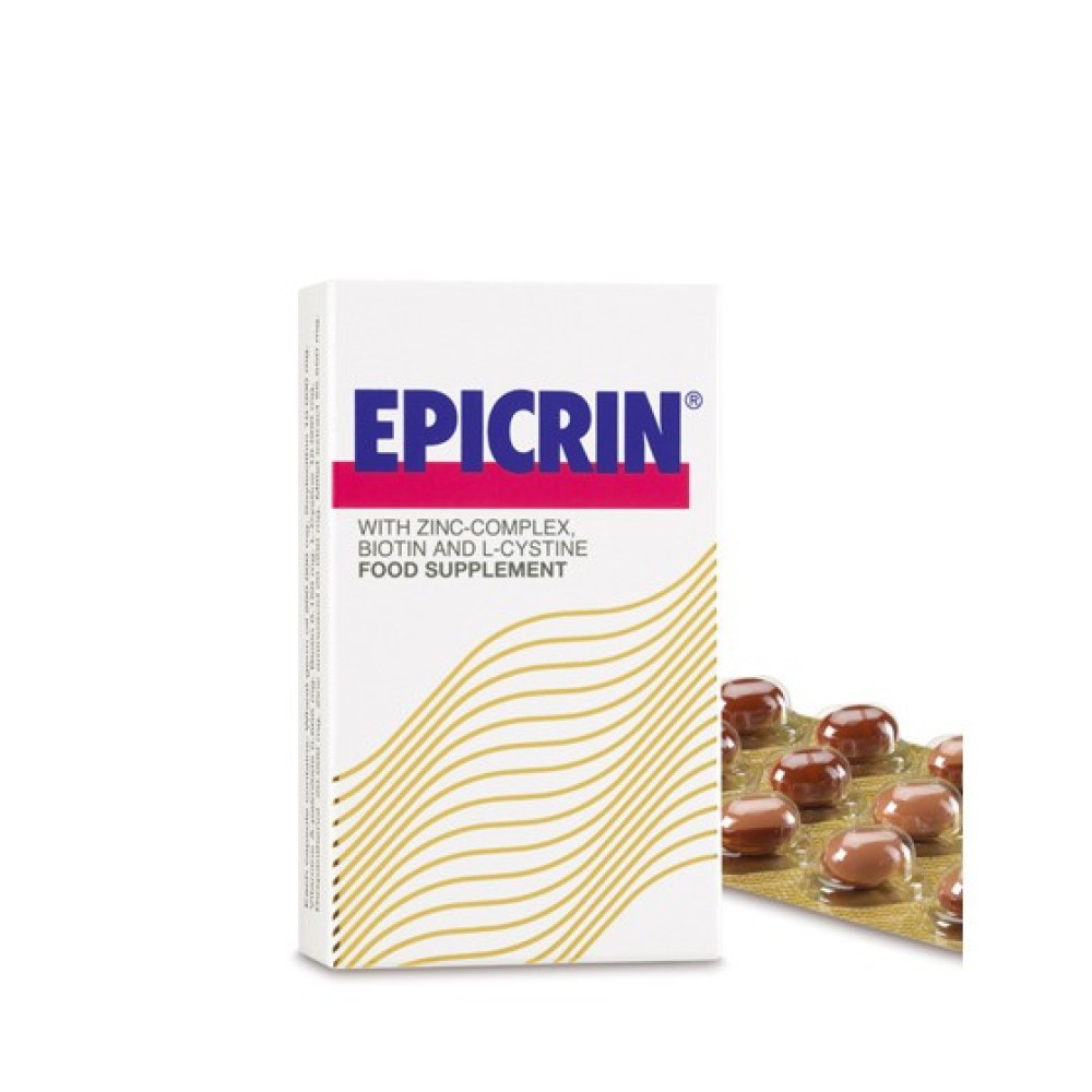 Epicrin | Συμπλήρωμα Διατροφής για Δυνατά, Υγιή Μαλλιά & Νύχια | 30caps