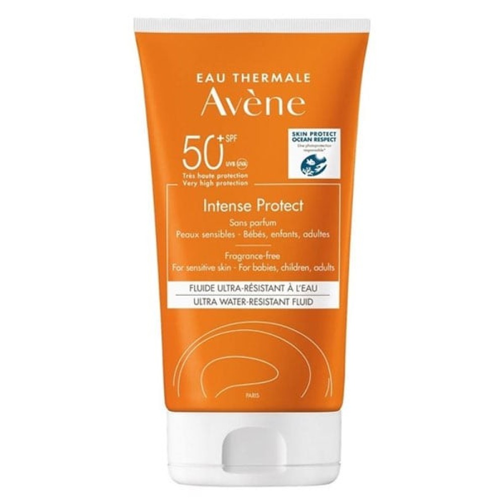 Avene | Intense Protect Fluid Αντηλιακό Προσώπου & Σώματος SPF50+ Χωρίς Άρωμα για Βρέφη, Παιδιά & Ενήλικες | 150ml