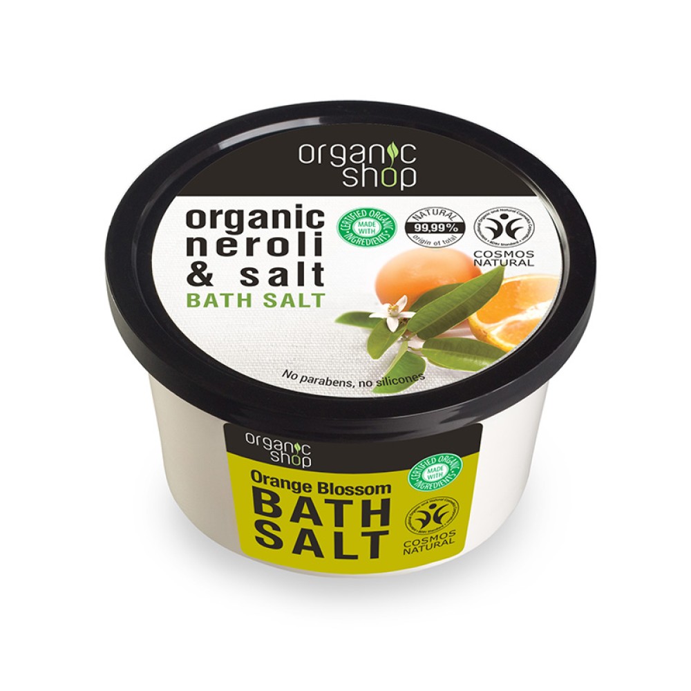 Organic Shop | Orange Blossom Bath Salt Άλατα για το Μπάνιο Άνθος Πορτοκαλιού | 250ml