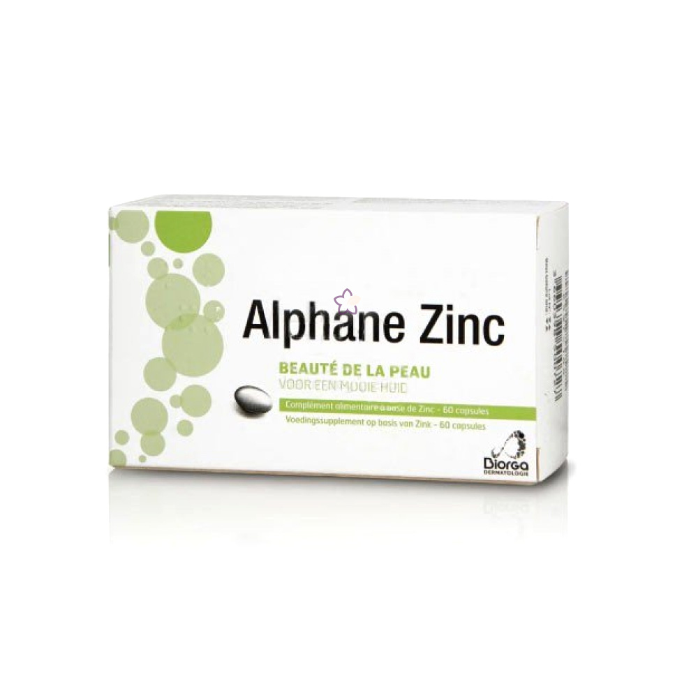 Biorga | Alphane Zinc 15mg Συμπλήρωμα Διατροφής Ψευδάργυρου με ισχυρή Αντιφλεγμονώδη, Αντισμηγματορροϊκή & Αντιβακτηριακή Δράση | 60caps